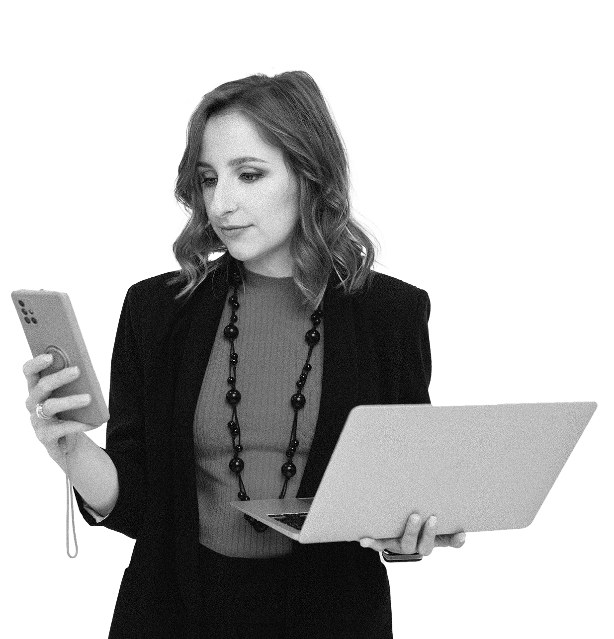 Expert with a laptop